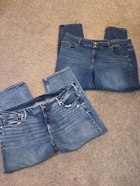 2 Pairs Of Women's Plus Size 20 Jeans